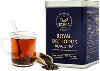 TAZKIA Nilgiri Black Tea (Loose Leaf) – Original | Smooth, Non-Bitter Indian Tea | Daily Wellness Teas for Energy, Refresh & Relaxation | 100 Cups Total