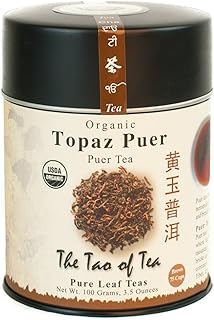 The Tao of Tea, Topaz Puer Pu-er Tea, Loose Leaf, 3.5 Ounce Tin