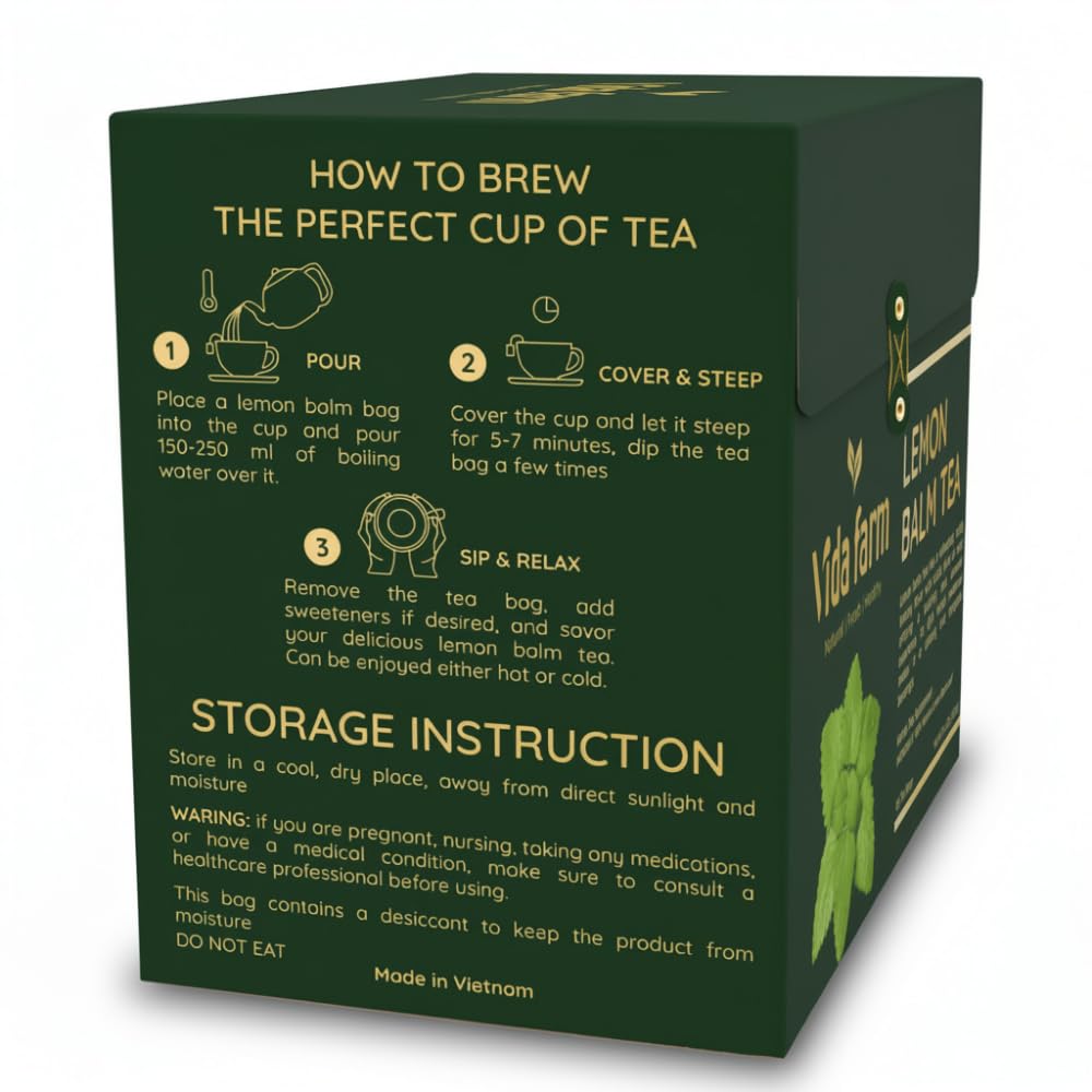 VIDA FARM 125 Lemon Balm Tea Bags