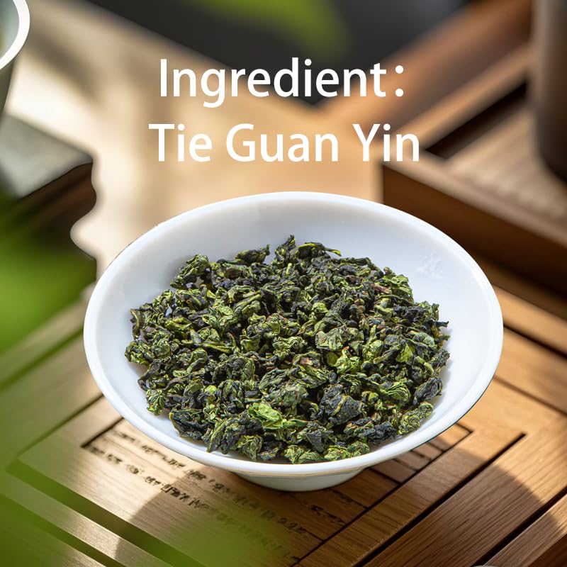 Tieguanyin Oolong Tea 500g | Premium Chinese Iron Goddess of Mercy Tea | Orchid Aroma Floral Oolong Tea | Smooth & Balanced Energy Tea for Focus, Relaxation & Wellness