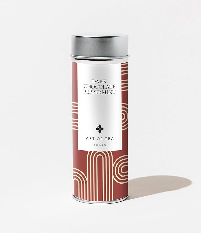 Art of Tea | Dark Chocolate Peppermint 2oz | Artisan Loose Leaf Tea Tin