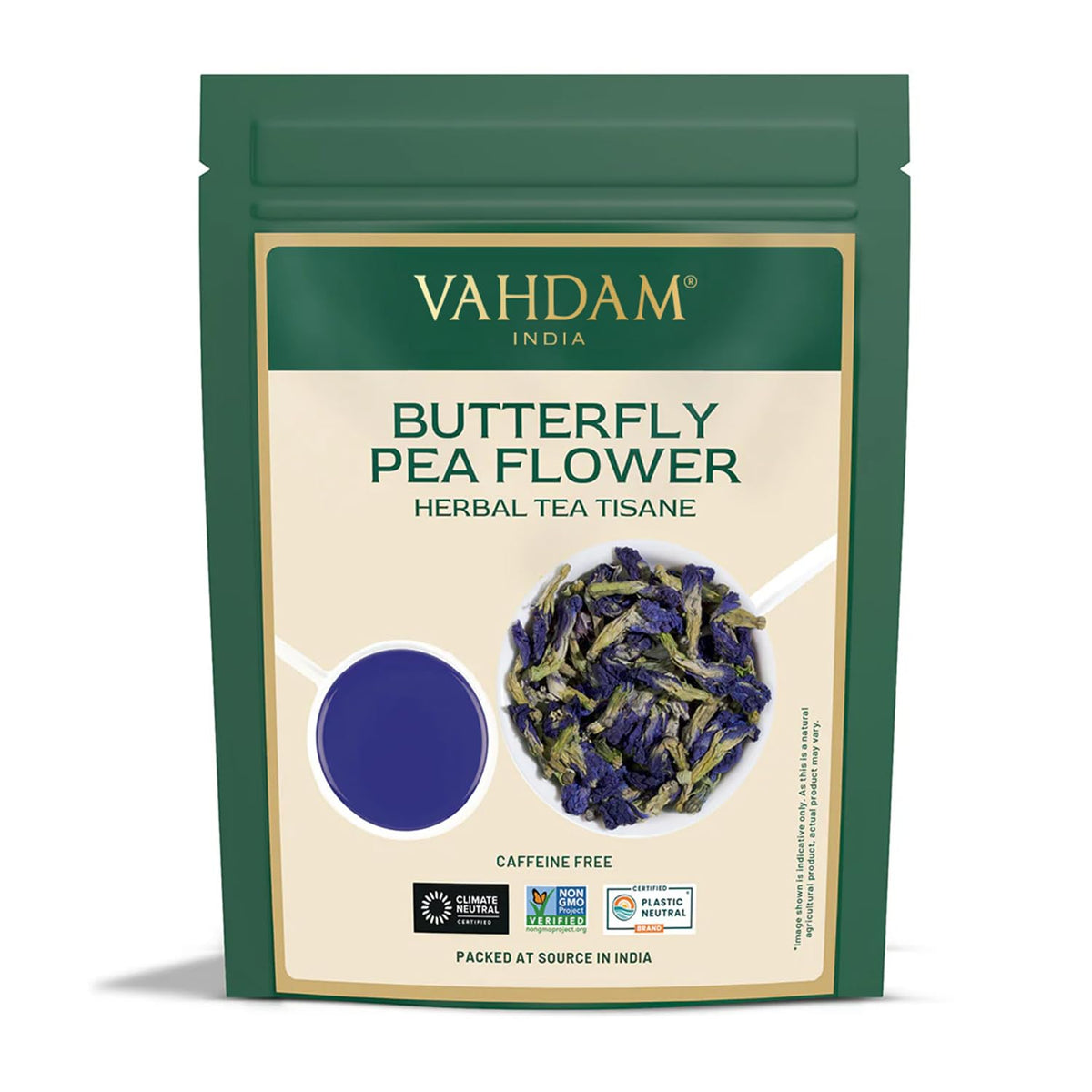 VAHDAM Butterfly Pea Flower Tea(1.76oz |100+ Cups) High Quality Loose Tea