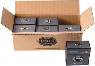Smith Teamaker | Lord Bergamot No. 55 | Caffeinated Full Leaf Earl Grey Black Tea with Italian Bergamot Oil; 6 Pack (90 Sachets, 1.2oz each)