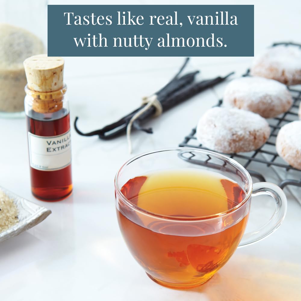 The Republic of Tea Vanilla Almond Black Tea, Naturally Caffeinated, 50 Ct | Made for morning or afternoon sipping. Brisk and full-bodied with notes of soft sweetness. Gluten Free and Carb Free.
