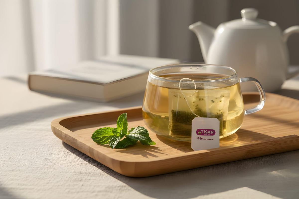 Tisan Melissa Tea (Lemon Balm) – 40 Individually Wrapped Tea Bags | Naturally Caffeine Free Herbal Infusion | Light Citrusy