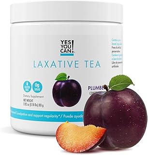 Laxative Tea – Plumberry Herbal Tea Mix for Regularity & Digestive Support – Senna, Psyllium Husk, Fennel, Papaya & Rose Hips – 0g Sugar, Gluten Free, 40g (40 Servings)