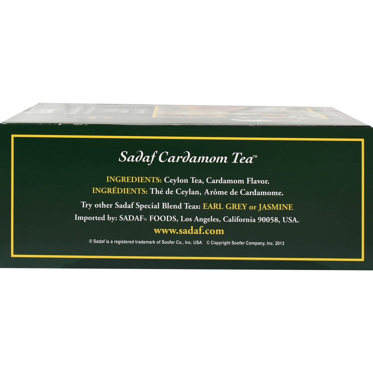 Sadaf Cardamom Tea Bags | Special Blend Cardamom Ceylon Black Tea | Quicktea Product harvested in Sri Lanka | 100 bags (Pack