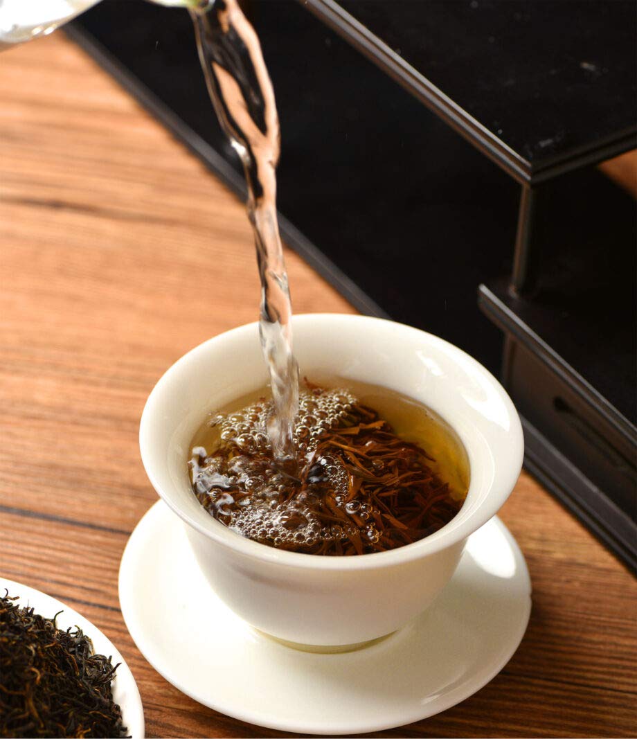 Qimen (Keemun) Maofeng Black Tea, Fresh Loose Leaf, Chinese Black Tea, Healthy Daily Drink, From Hence Tea (1 Pack)