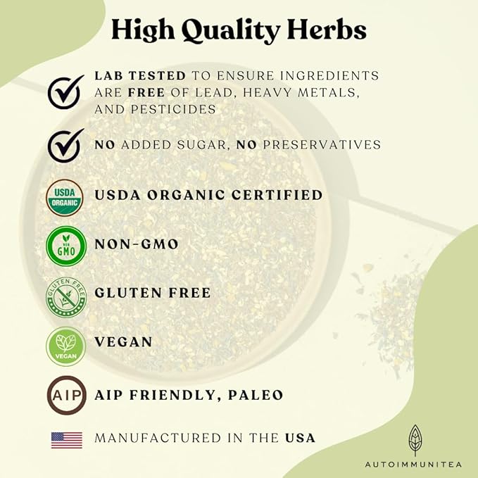 Detox Liver Tea - Herbal Debloat Blend - AIP Autoimmune Protocol Compliant - Whole 30, Paleo Friendly - Organic Cleansing Herbs with Dandelion Root