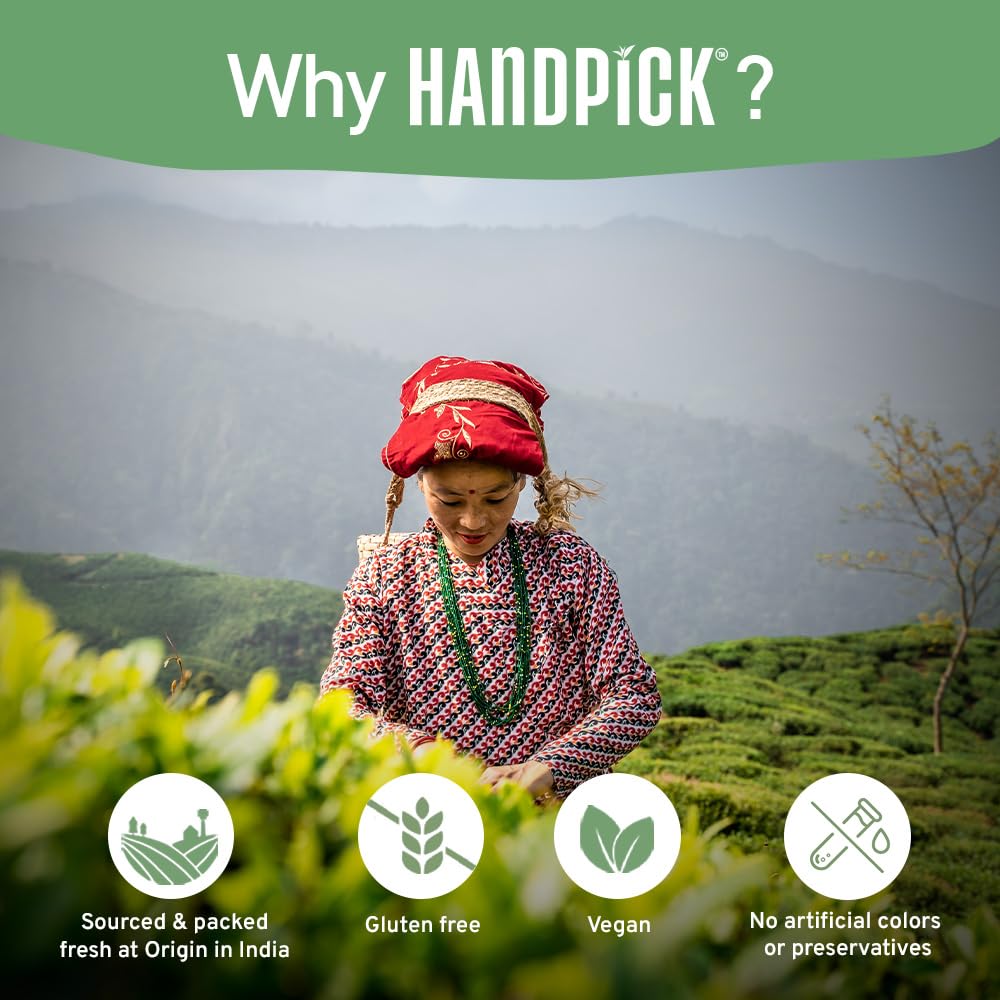 HANDPICK, English Breakfast Tea Loose Leaf (340g/12oz) Strong, Robust, High Caffeine Black Tea Loose Leaf | Non-GMO | Resealable, Ziplock Pouch | Brew Hot, Iced or Kombucha tea | Assam Black Tea
