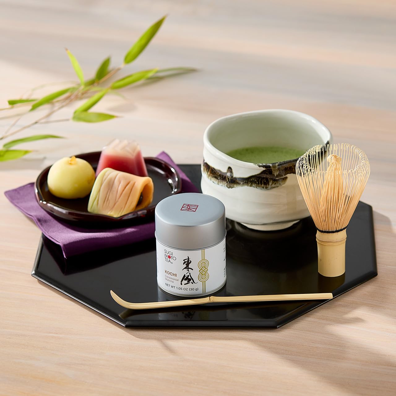 SUGIMOTO TEA Matcha Ceremonial Grade Japanese Matcha Powder "KOCHI" 1.05 oz