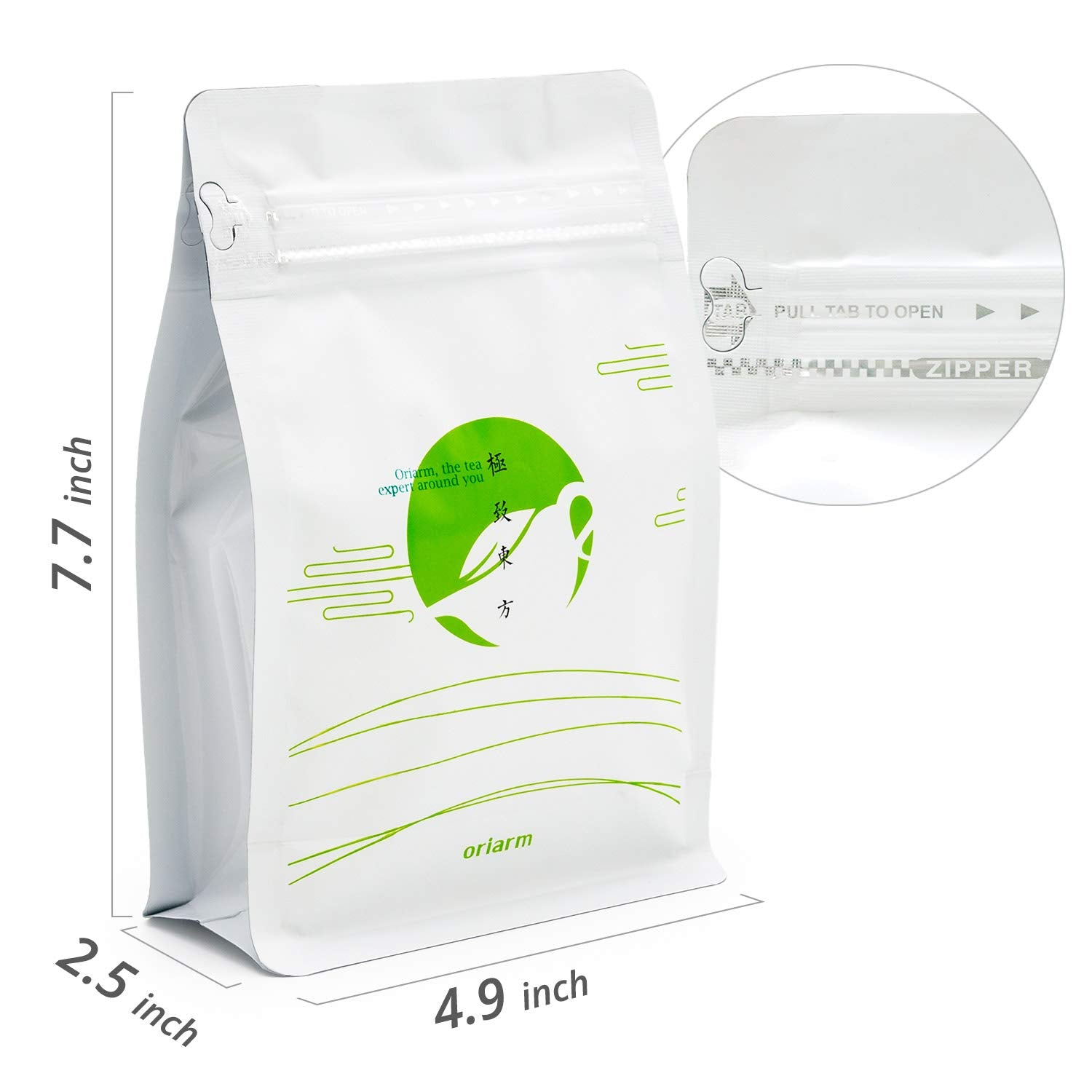 oriarmcha 50g / 1.76oz Chinese Bai Mudan White Tea Loose Leaf - Fuding White Peony Tea Leaves - Bai Mu Dan Yuqian 2nd Grade - Caffeine Level Low
