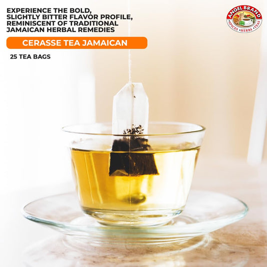Jamaican Cerasse Tea Bags | 24 Count | Box | Bitter Melon Detox Blend | Authentic Jamaican Cerasse Tea