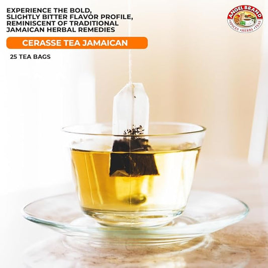 Angel Brand Cerasse Tea Bags Jamaican 24 – Bitter Melon Tea for Detox. - Most popular teas in Jamaica with Health Benefits and Delicious Flavor