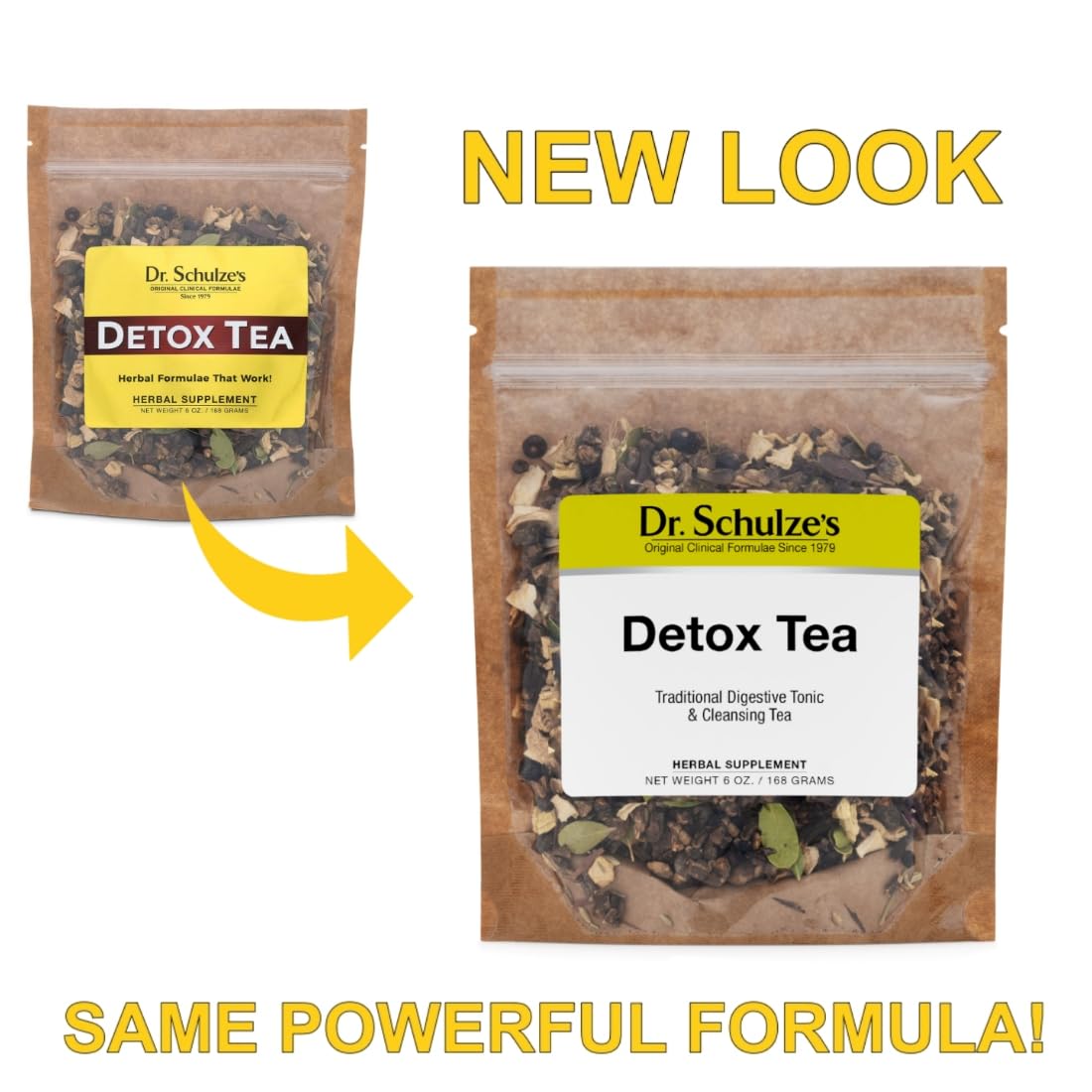 Dr. Schulze’s | Detox Tea | All Purpose Herbal Tonic | Powerful Digestive Stimulant | Dietary Supplement | Ultimate Liver Cleanse | Helps Eliminate Gas &amp; Indigestion | Release Toxins | 6 Oz. Pack