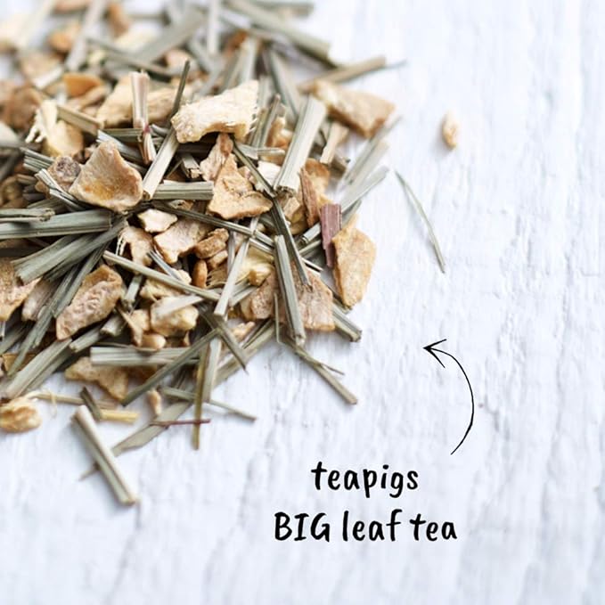 Teapigs Lemon & Ginger Herbal Loose Tea Made with Whole Leaves (1 Pack of 200g Loose Tea)