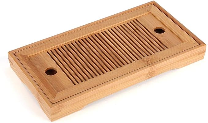 Tasteful Japanese/Chinese Gongfu Tea Table, Serving Tray Box Reservoir & Drainage Type for Teahouse Home Office