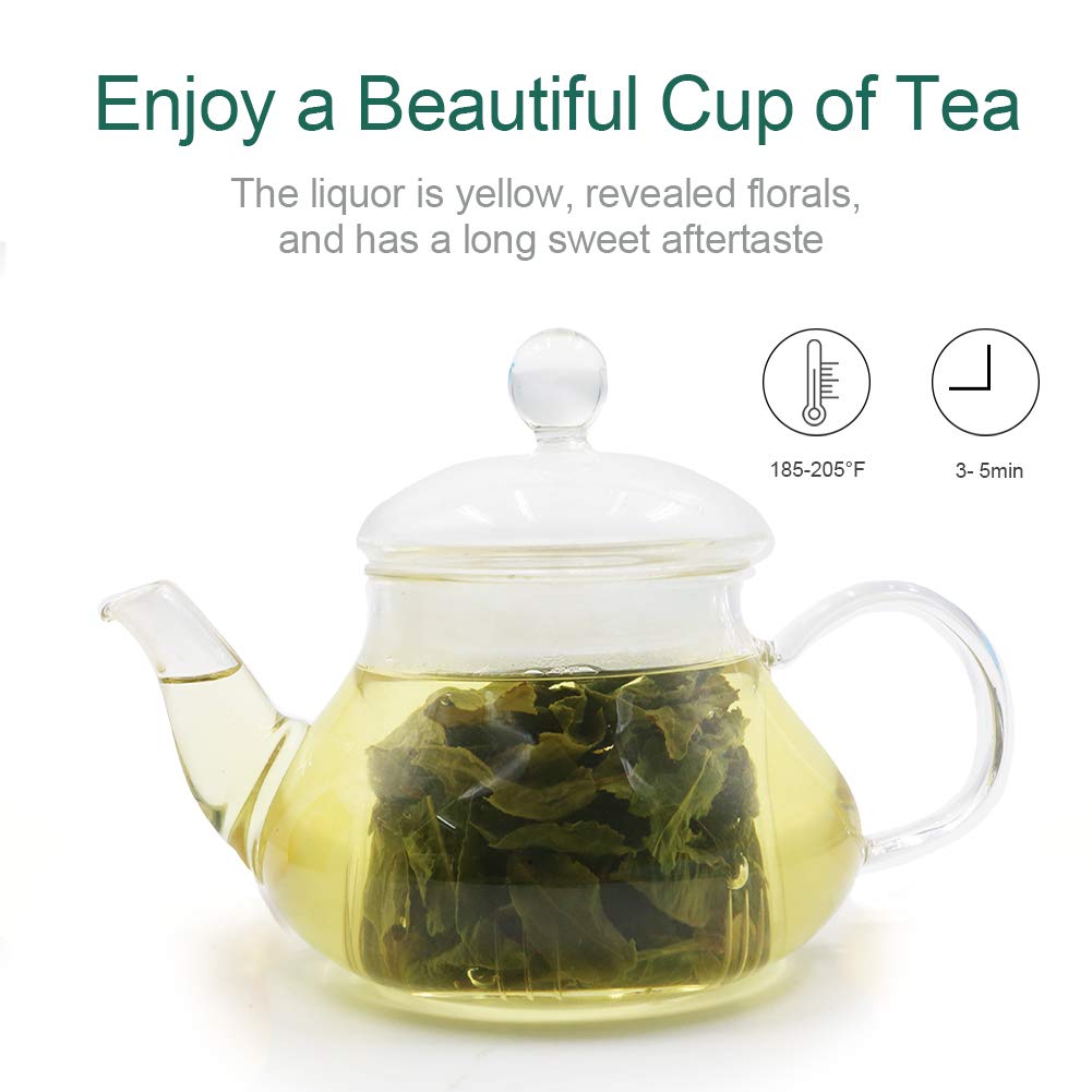 FullChea - Anxi Tieguanyin Tea - Best Oolong Tea Loose Leaf - Tie Guan Yin Tea - Iron Goddess of Mercy with Orchid Aroma - Deliciously Smooth Taste - 4oz / 113g