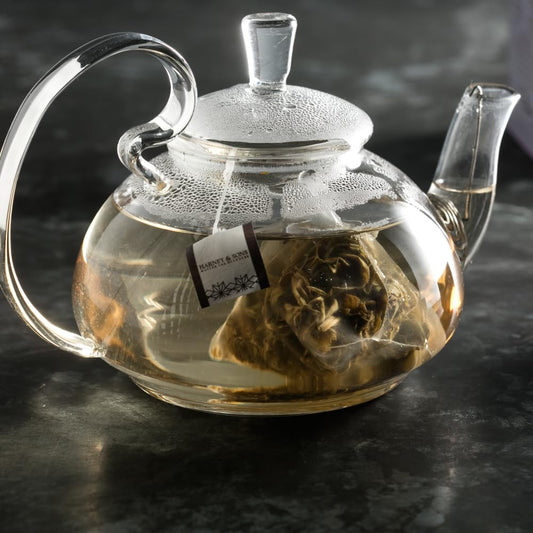 Harney &amp; Sons Dragon Pearl Jasmine Tea Sachets, 50 Count | Hand-rolled jasmine green tea pearls from China. Contains caffeine.