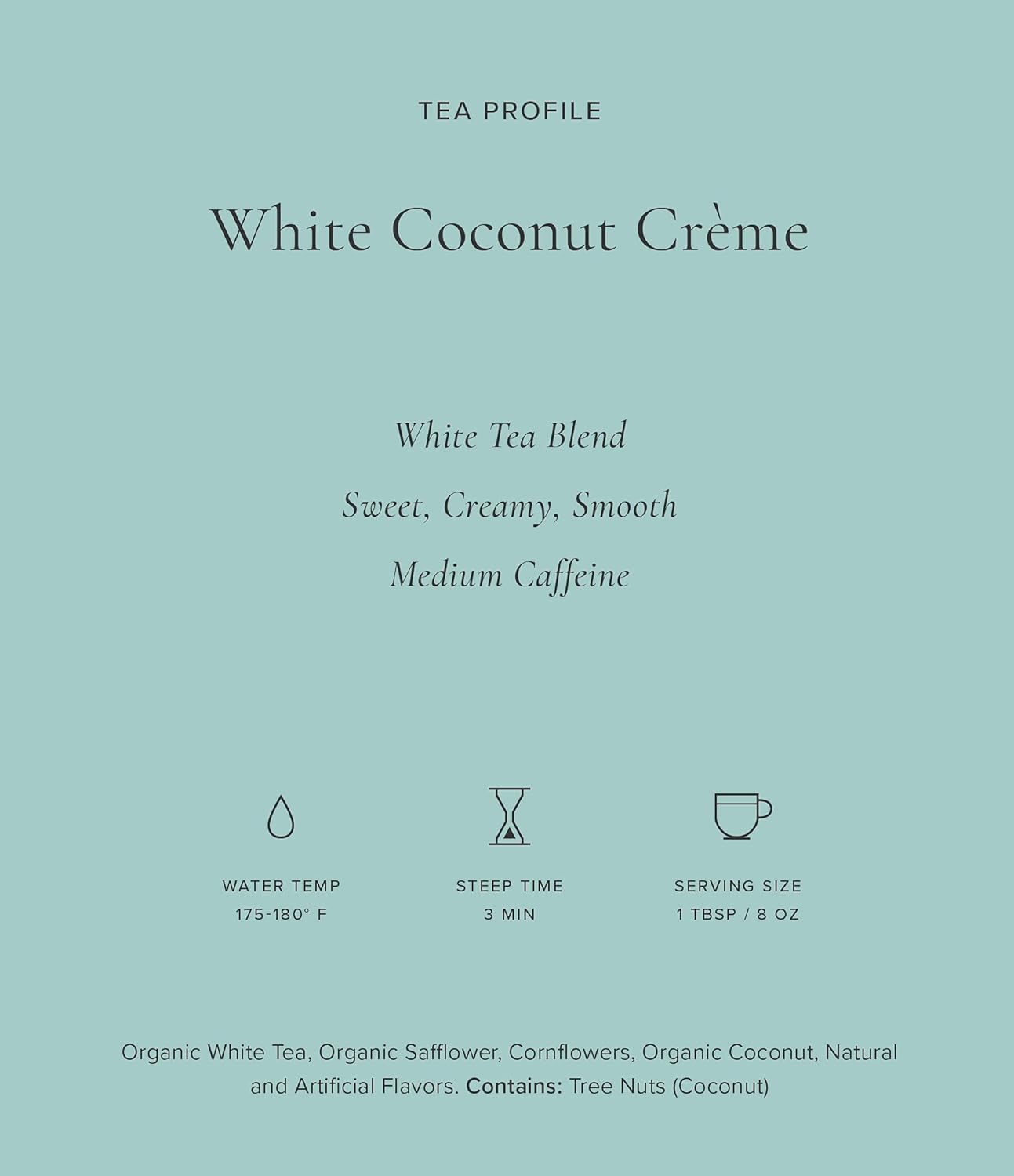 Art of Tea | White Coconut Crème 1.5oz | Artisan Loose Leaf Tea Tin