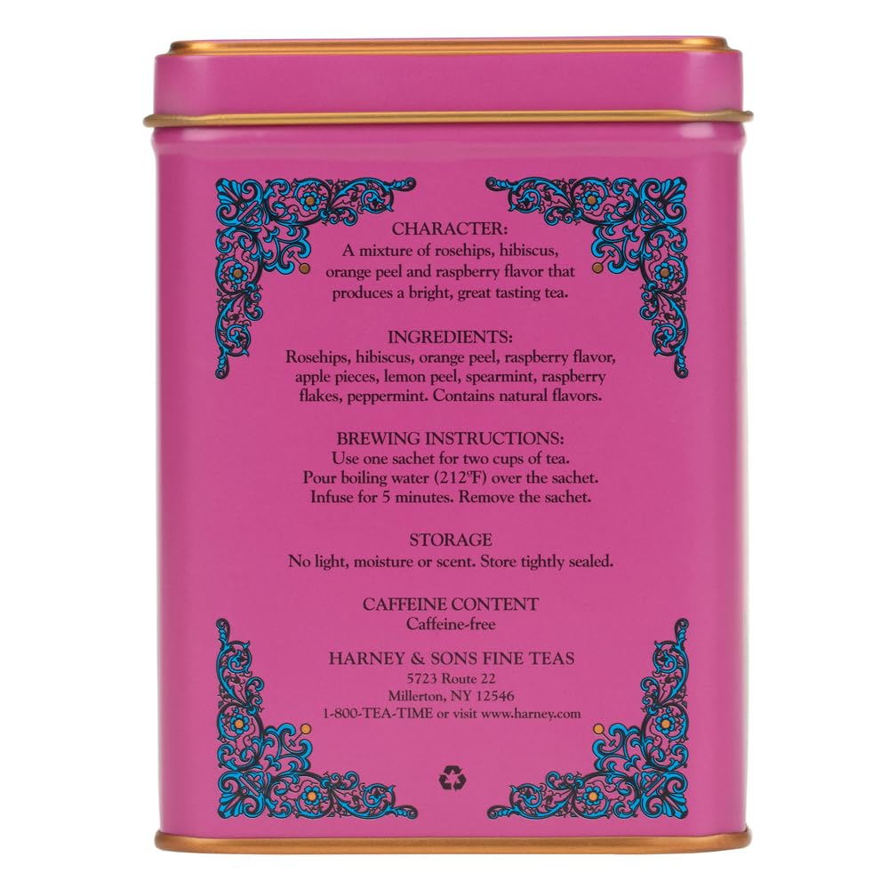 Harney & Sons Raspberry Herbal, HT Line, 20 sachets
