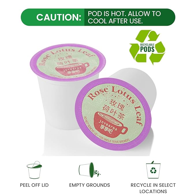 Eastsign Tea K Cups, 24-Count One Flavors K Cup Tea Pods Rose Lotus Leaf Tea, Gifts for Festival