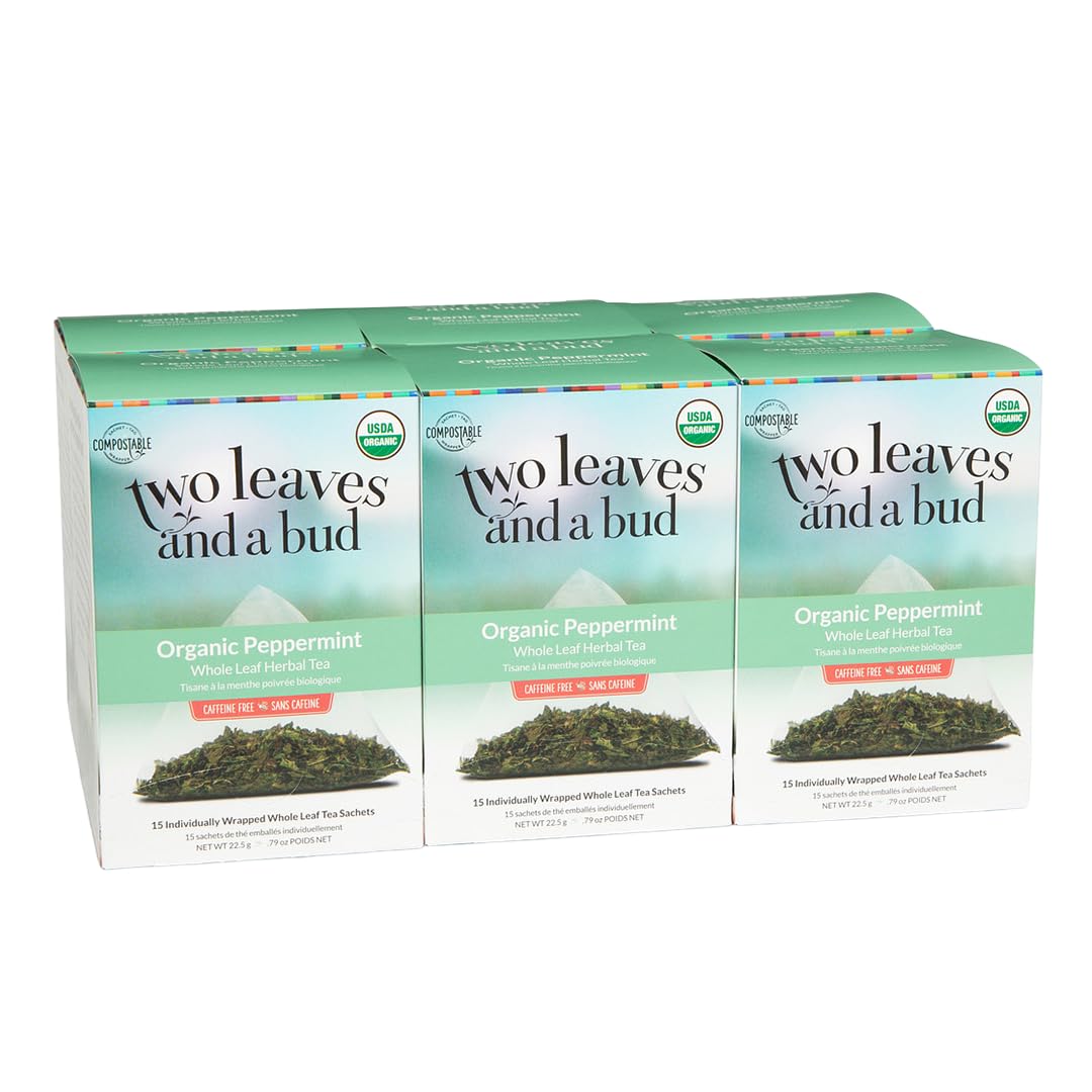 Two Leaves and a Bud Organic Peppermint Tea Bags