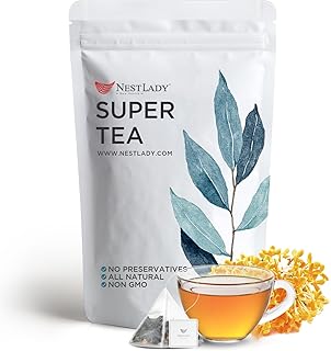 NESTLADY Osmanthus Oolong Loose Leaf Tea – Floral Aroma, Smooth Taste, 20 Bags (60g, 3g/bag)