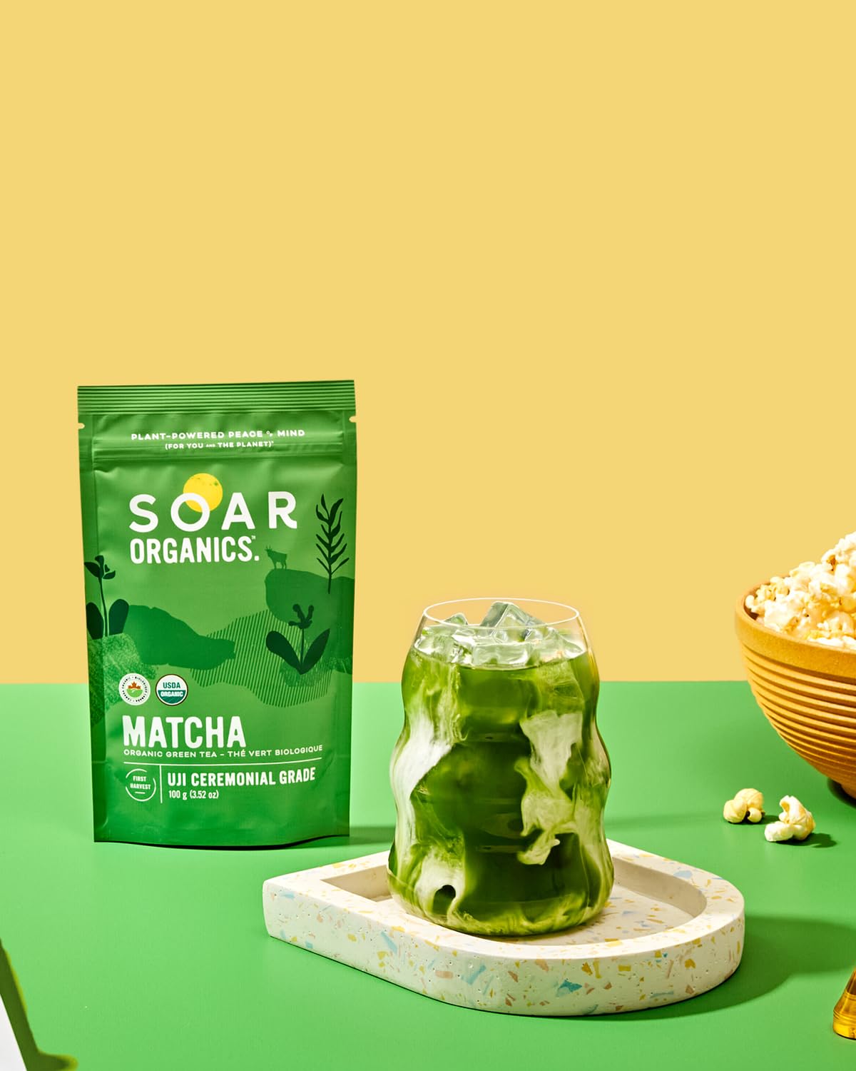 Soar Organics - Uji Ceremonial Grade Matcha Green Tea Powder - Authentic Japanese Origin (3.52 oz)