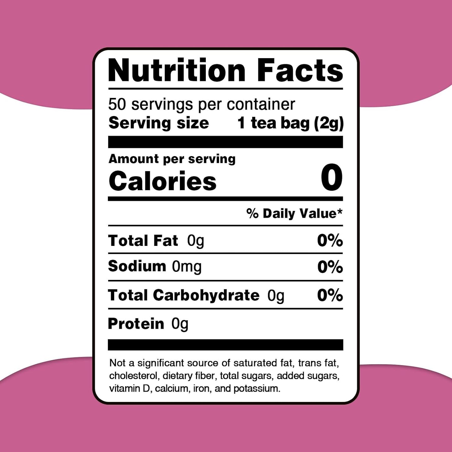 FullChea Red Clover Tea Bags, 50 Counts, Trébol Rojo, Non-GMO