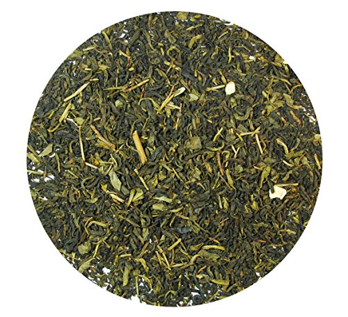 Greenhilltea Decaf Jasmine Green Tea, Green Tea CO2 naturally processed Caffeine-Free Tea - 8 Oz Bag
