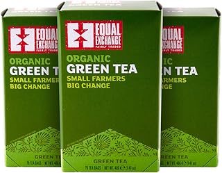 Equal Exchange Organic Green Tea, 20-Count (Pack of 3)