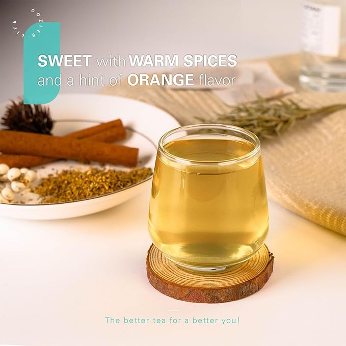 WT Weetee Licorice Spice Herbal Tea Bags, 2g x 80 Counts, Sweet with Warming Spices Tea Includes Licorice Root, Ginger, Clove, Cinnamon & More