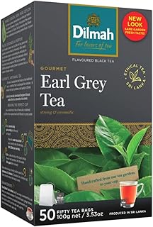 Dilmah Earl Grey Ceylon Tea - 50 Tea Bags 100g