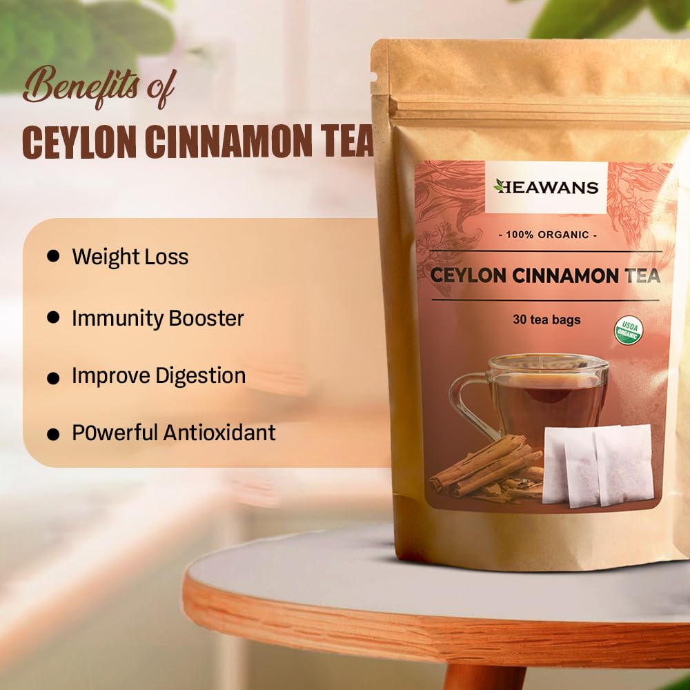 Heawans Organic Ceylon cinnamon Tea Bags