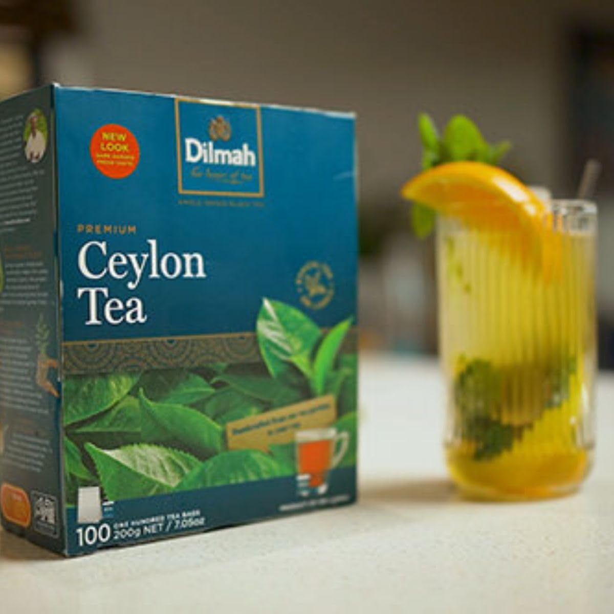 Dilmah Premium Ceylon Black Tea - 100 Tea Bags (Single Pack)-Strong, Robust, and Aromatic for everyday drinking-Unblended Single origin teas packed at the source.