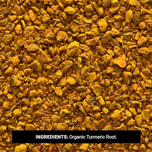 Frontier Organic Tea Bag Cut Turmeric Root, 1-Pound Bulk, Ideal for Iced Tea, Pickling Brines, Hot Tea, Sweet, Warm, Peppery