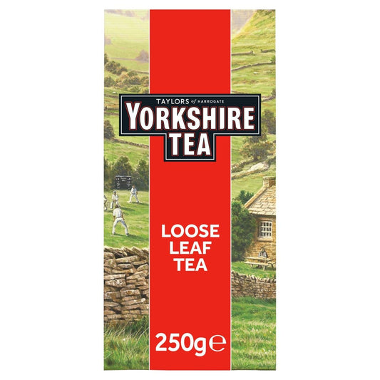 Yorkshire Tea, Red, Black Tea, Loose Leaf, 8.8 Ounces, Refreshing, Satisfying, and Strong, Classic British Breakfast Blend, Caffeinated