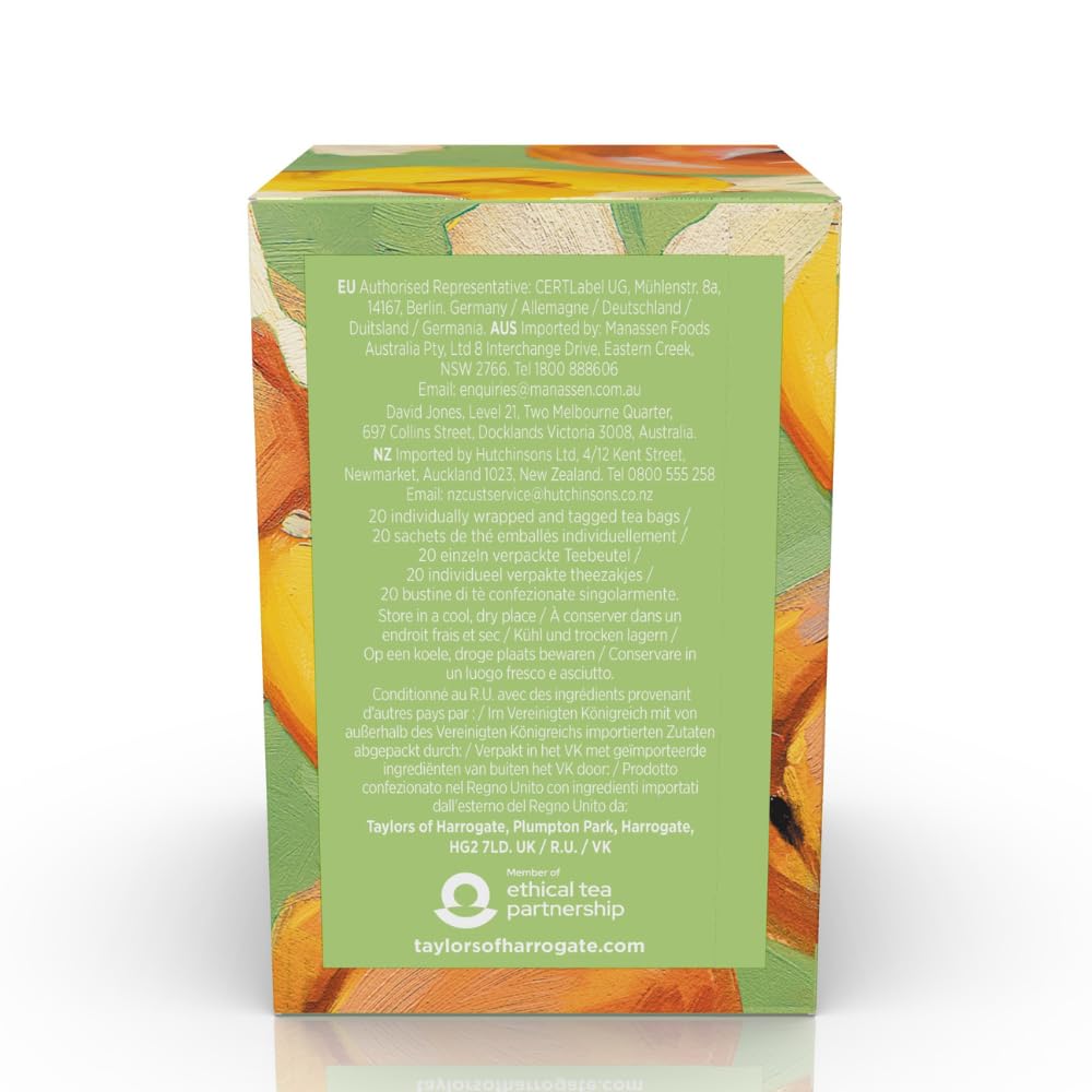 Taylors of Harrogate White Hibiscus &amp; Peach Tea Bags, 20ct (Pack of 1)