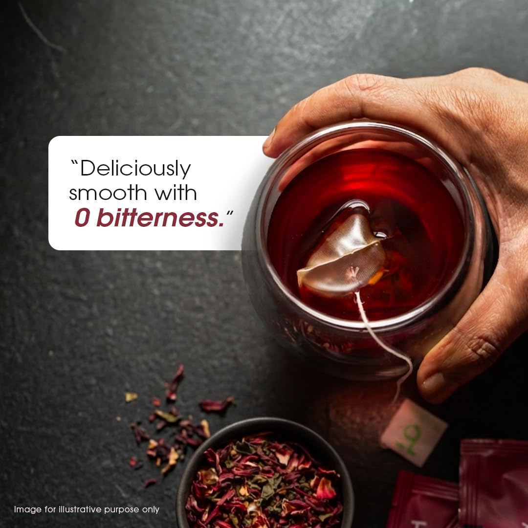 Teabox Premium Darjeeling Green Tea With Dried Hibiscus | 100% Whole Leaf & 0% Bitterness | Green Tea From The Himalayas | 50
