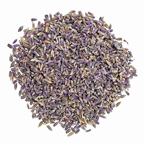 Organic Lavender Flowers - 100% Certified Organic - 1 lb (16 oz) - Culinary Grade - Herbal Tea - EarthWise Aromatics