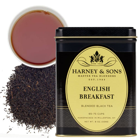 Harney & Sons English Breakfast, Loose Leaf Black Tea, 8 Ounce