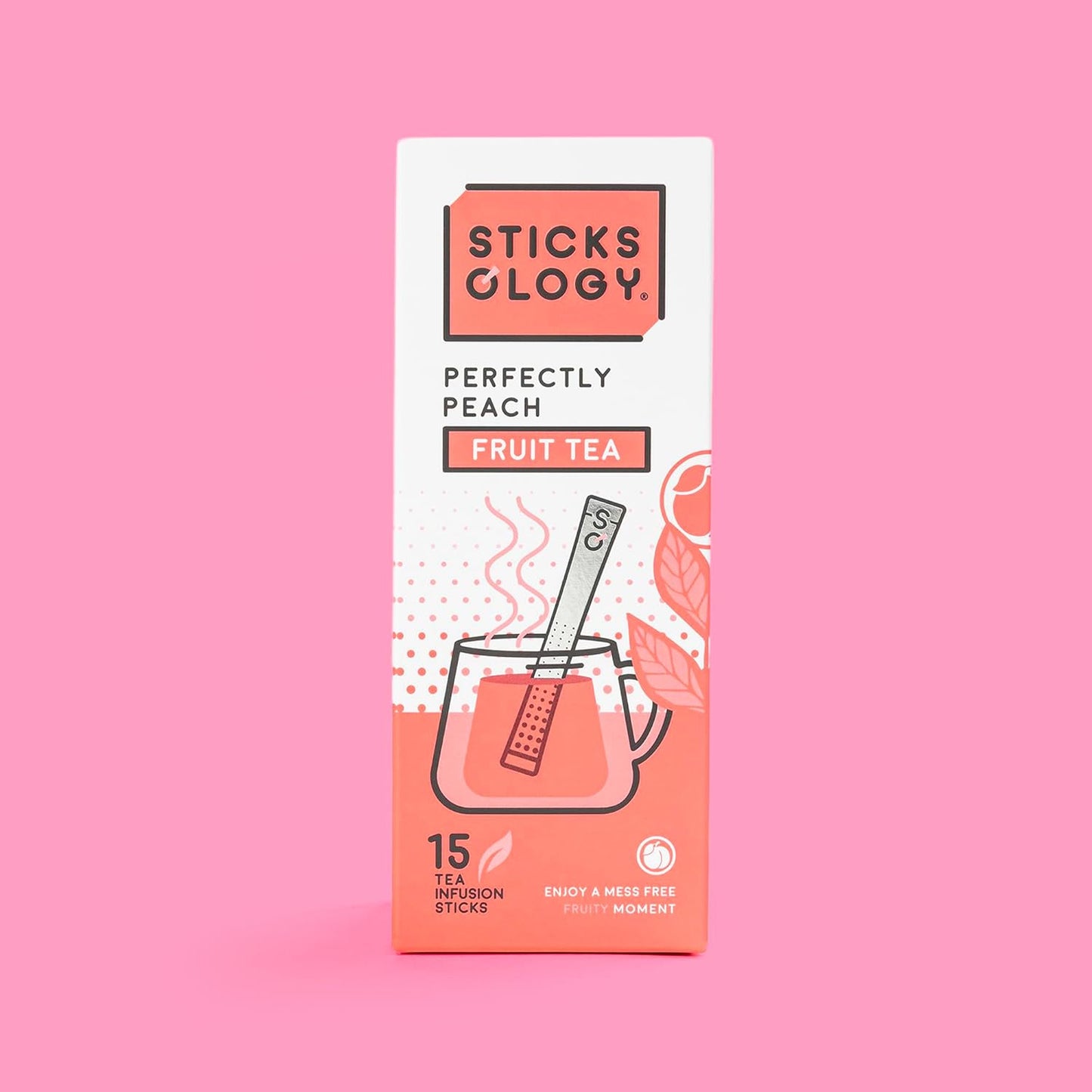 Sticksology Perfectly Peach Tea Sticks - Fruit Tea