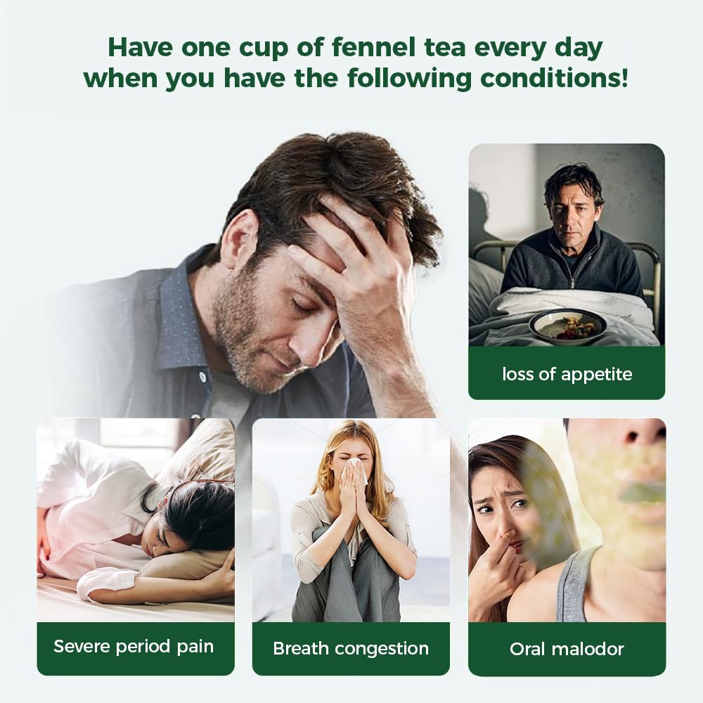 WOTIHA Premium Fennel Seed Tea (1.1 lbs / 500g) - Whole Dried Fennel Seeds Culinary Grade - Naturally Gluten-Free &