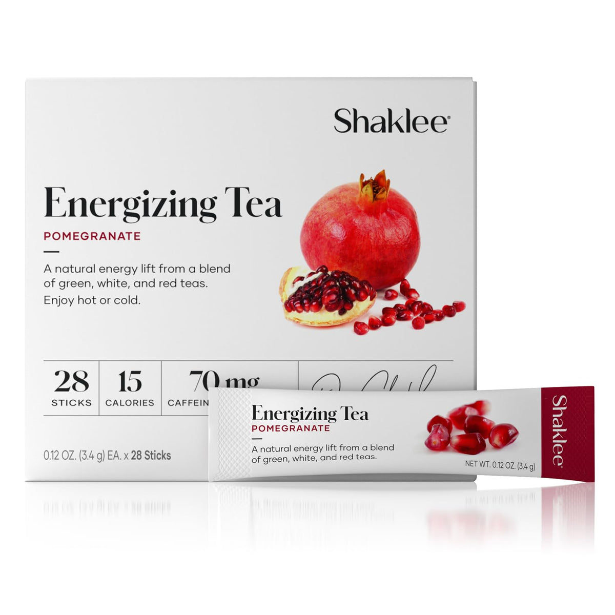 Shaklee - Energizing Tea - Pomegranate Flavor - 28 Flavors