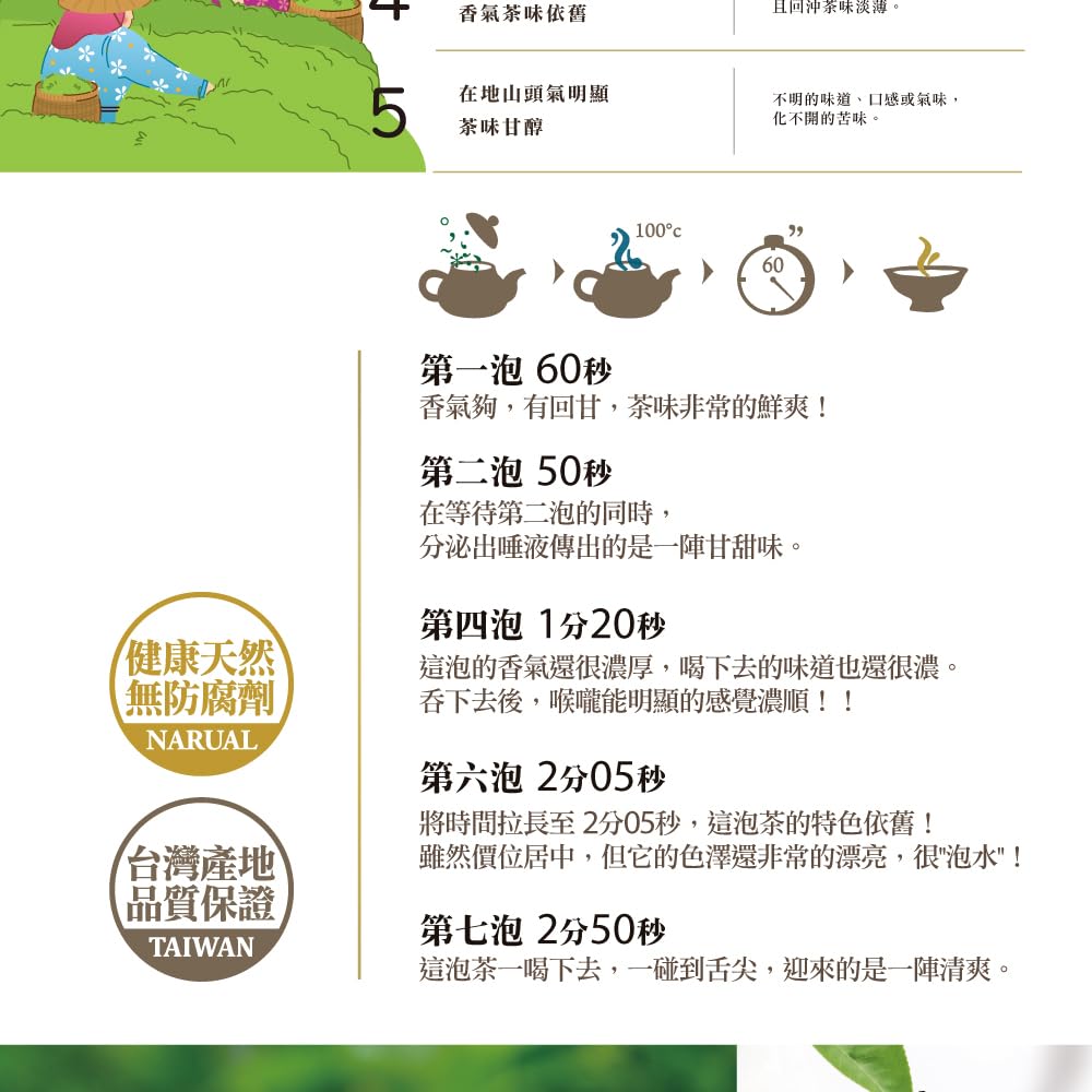 TAIWAN CHA REN Premium Series - Taiwan Dong Ding Oolong Tea Loose Leaves, 3.5oz (100g)