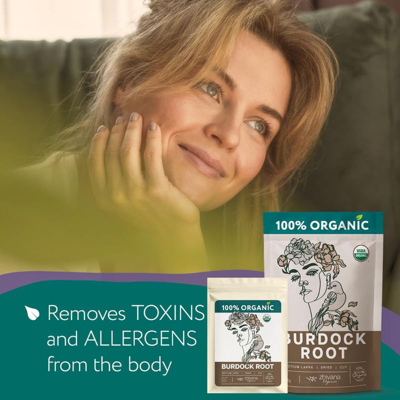 Burdock Root Organic (4oz.) - Greater Burdock Tea - Digestion, Liver, Gut