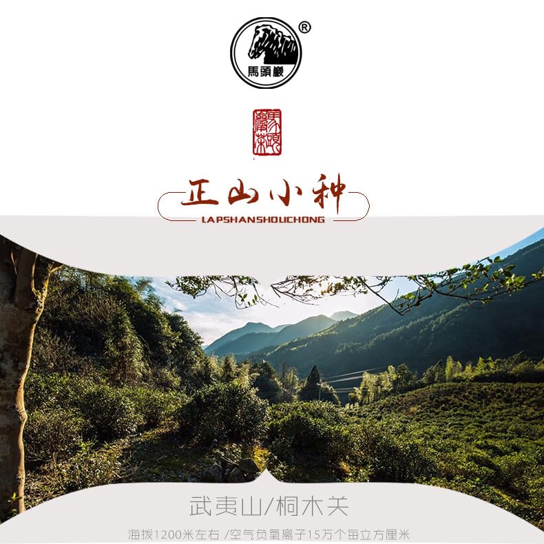 Premium Wuyi Mountain Tongmu Lapsang Souchong Black Tea Loose Leaf Floral Aroma 400g (200g x 2)