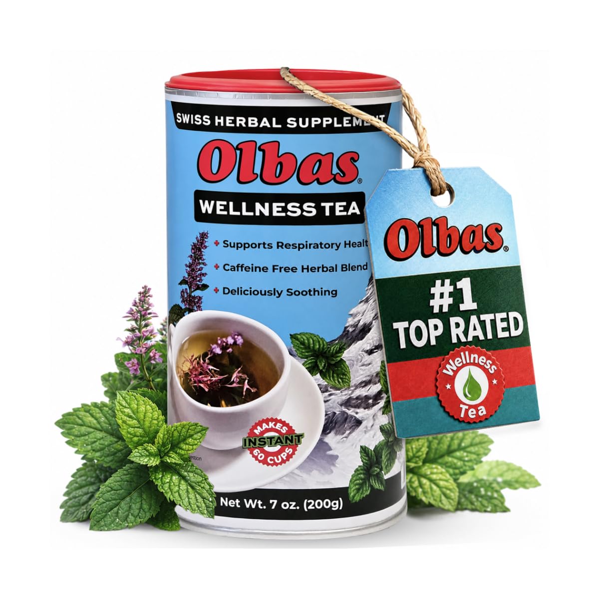 Olbas Herbal Tea 7 Ounce, Swiss Herbal Blend