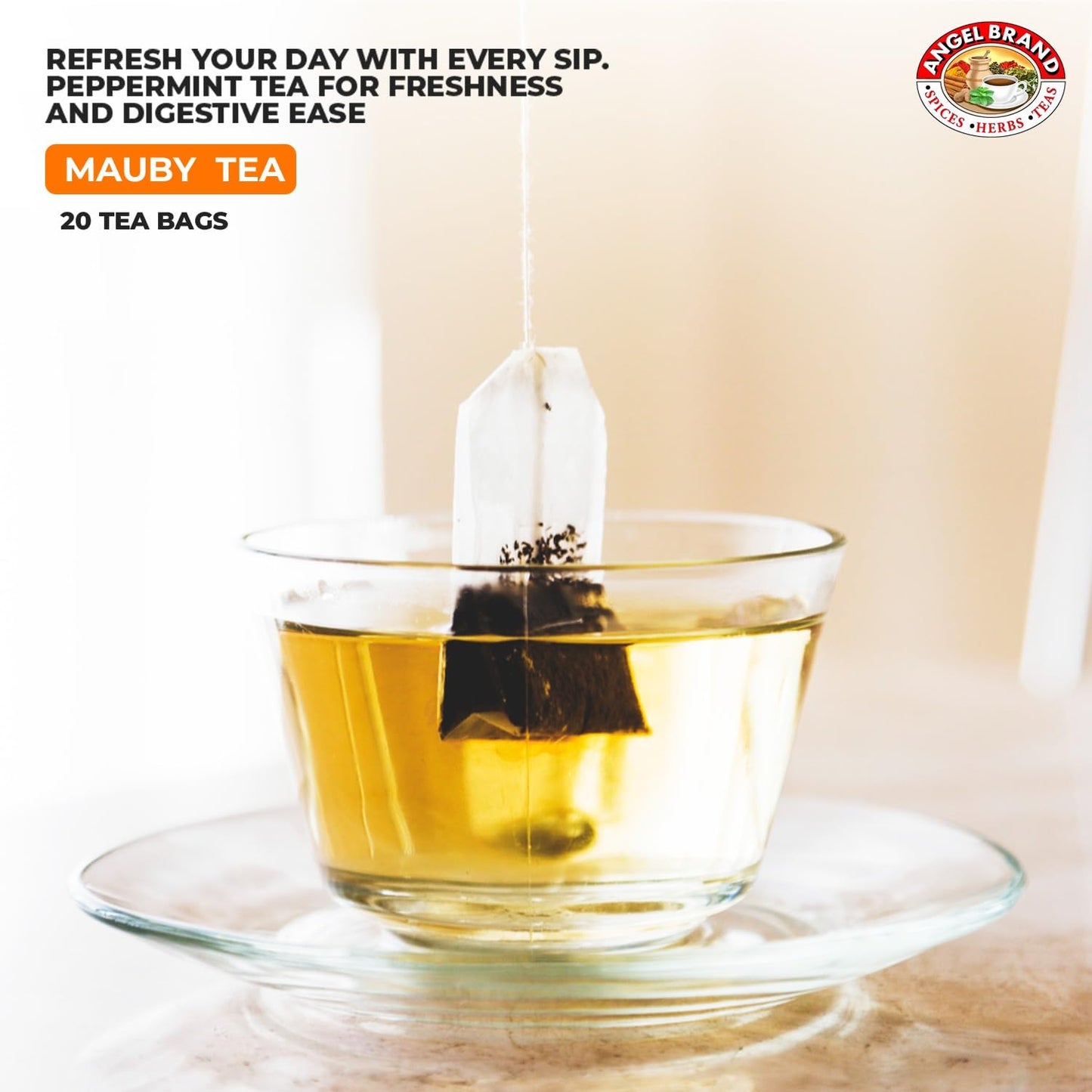 Mauby Bark Tea Bags | 20 Count | 3 Pack | For Digestion Support